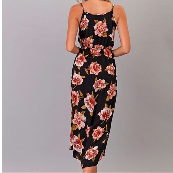VALENTINA RUFFLE FLORAL MAXI WRAP DRESS - Picture 8 of 8